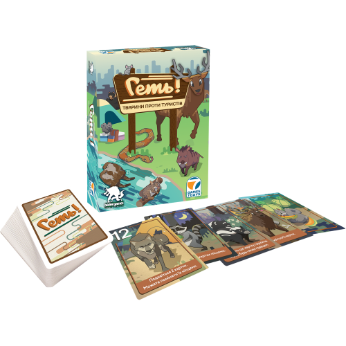Настольная игра Вон! Животные против туристов (Scram!)