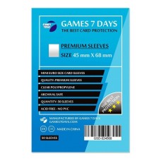 Протекторы Games7Days (45 x 68 мм) Premium Mini Euro (50 шт)