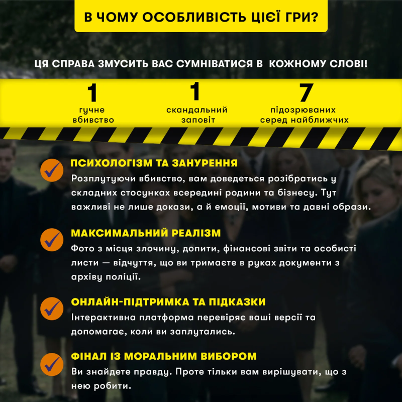 Настільна гра Ціна заповіту