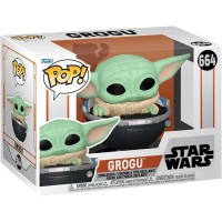 Малюк Ґрогу у візочку - Funko POP Star Wars The Mandalorian Grogu in Hover-Pram #664