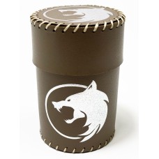 Стакан для кубиків Вовк коричневий Dice Cup