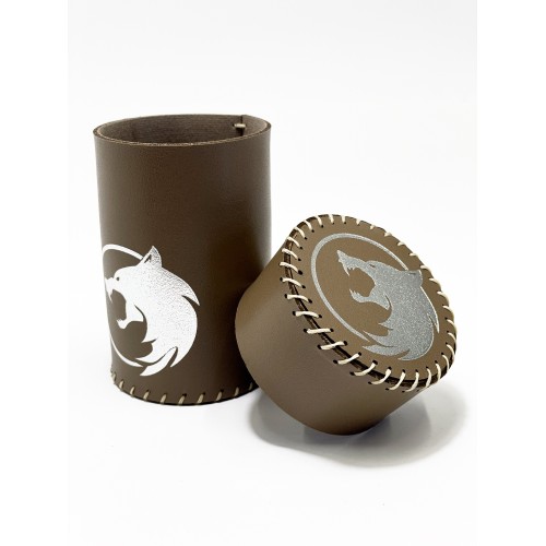 Стакан для кубиків Вовк коричневий Dice Cup