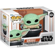 Малюк Ґрогу у візочку - Funko POP Star Wars The Mandalorian Grogu in Hover-Pram #664