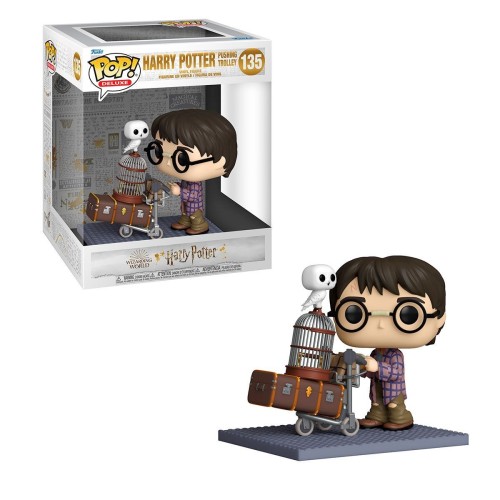 Фигурки Funko POP Гарри Поттер с тележкой - Funko Pop Deluxe Harry Potter #135: Harry Pushing Trolley
