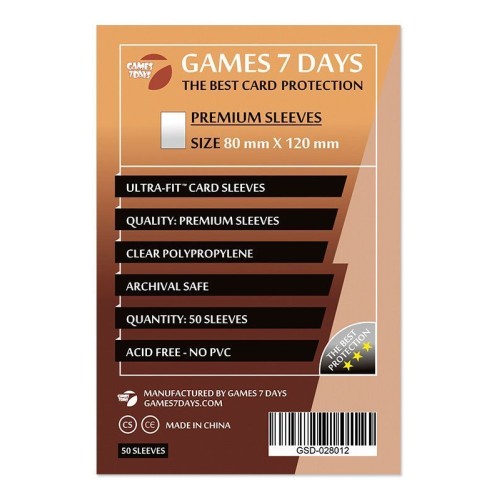 Протектори Протектори Games7Days (80 x 120 мм) Premium Ultra-Fit (50 шт)