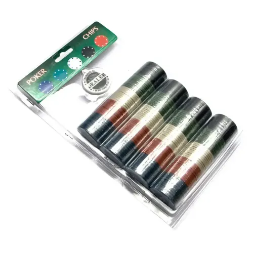 Покерні фішки Покерні фішки у блістері (200 фішок)