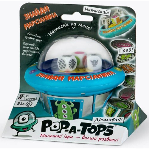 Настольная игра Pop-A-Tops: Найди марсианина (Match-A-Martian)