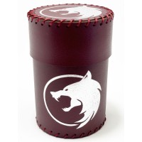 Стакан для кубиків Вовк бургунді Dice Cup