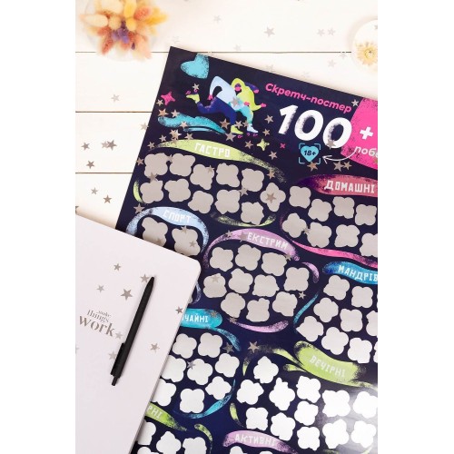 Постеры Скретч-Постер "100+1 свидание"