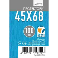 Протекторы матовые Games7Days (45 x 68 мм) Matte (100 шт)