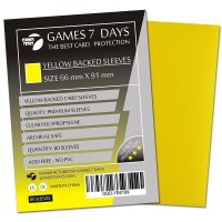 Протекторы Games7Days (66 х 91 мм / 63.5x88 мм) Yellow Premium MTG (80 шт)