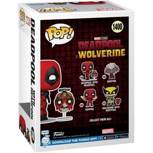 Фігурка Funko POP Дэдпул с Хэдпулом - Funko POP Marvel #1400: Deadpool & Wolverine