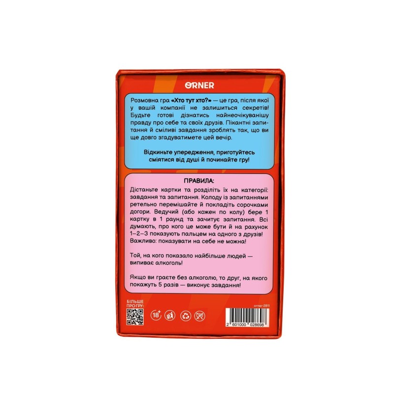 Настольная игра Кто здесь кто?