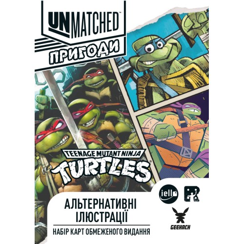 Настільна гра Unmatched Adventures - TMNT - Альтернативний арт (Alt Art Pack)
