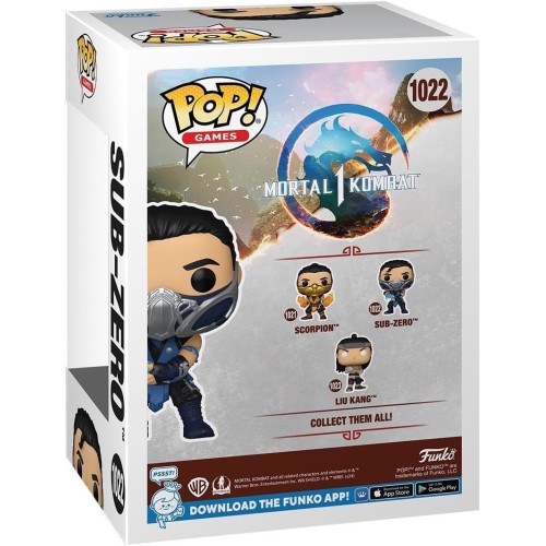 Фигурки Funko POP Саб-Зиро - Funko POP Games #1022: Mortal Kombat 1 - Sub Zero