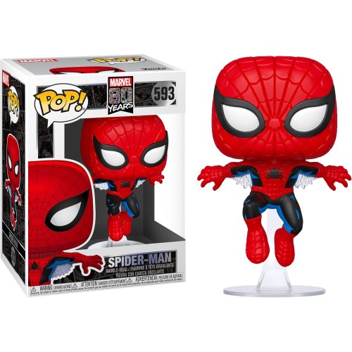 Фігурка Funko POP Людина-Павук 80-ті - Funko POP Marvel 80th #593: Spider-Man (First Appearance)