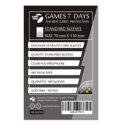 Протектори Протектори Games7Days (70 х 110 мм) Standard Magnum Ultra-Fit (100 шт)