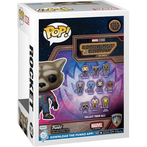 Фігурка Funko POP Єнот Ракета - Funko POP Marvel #1202: Guardians of the Galaxy 3 - Rocket