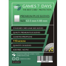 Протекторы Games7Days (63.5 x 88 мм) Premium Plus USA (50 шт)