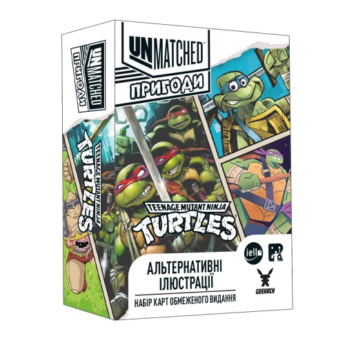 Настільна гра Unmatched Adventures - TMNT - Альтернативний арт (Alt Art Pack)