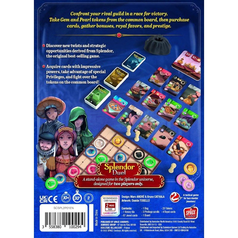 Настольная игра «Роскошь: Дуэль» (Splendor Duel)