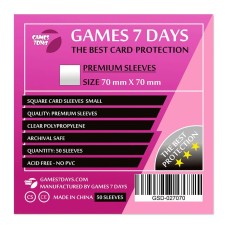 Протекторы Games7Days (70 х 70 мм) Premium Square (50 шт)