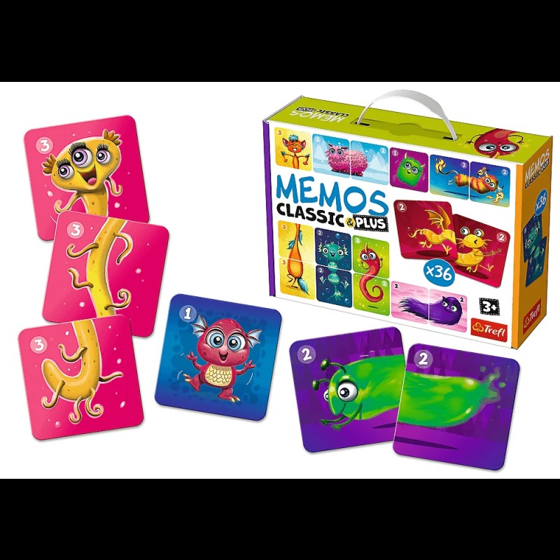 Настольная игра Мемос Классический: Милые монстрики (36 карт)