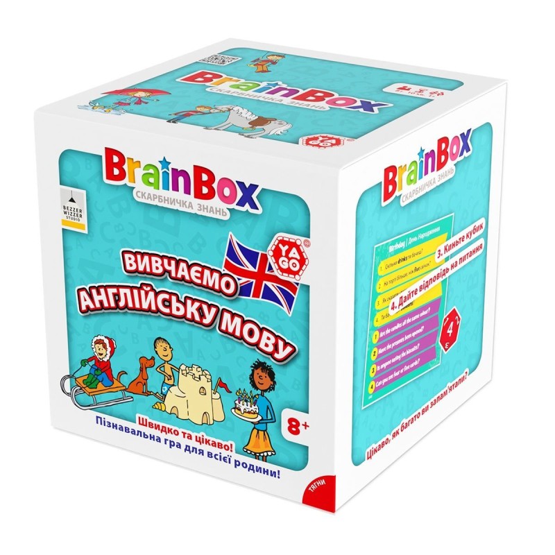 Настільна гра BrainBox Вивчаємо англійську мову - Пізнавальна гра