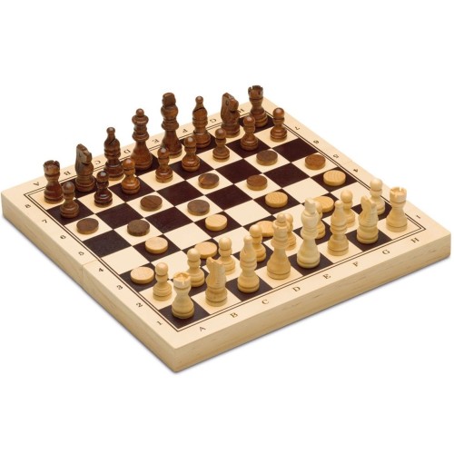 Настольная игра Набор 3 в 1. Шахматы, шашки, нарды (29х29 см)