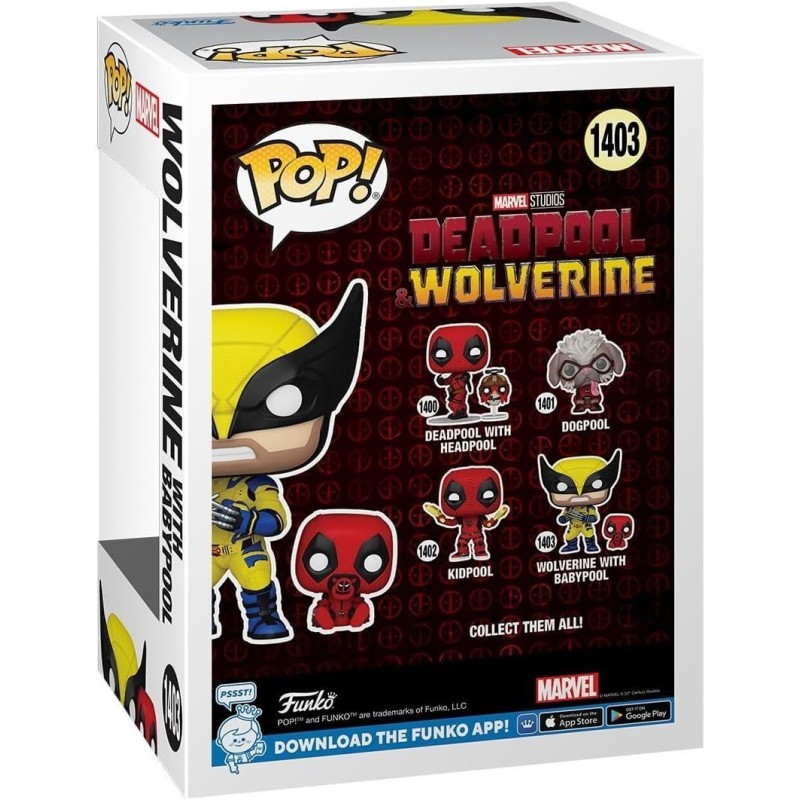 Фігурка Funko POP Росомаха з Бебіпулом - Funko POP Marvel #1403: Deadpool & Wolverine