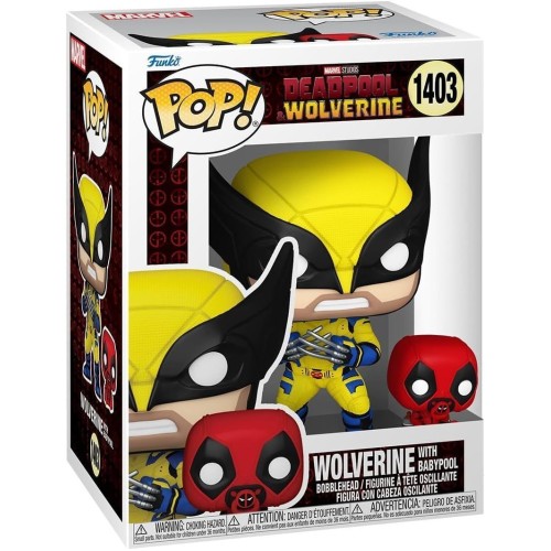 Фигурки Funko POP Росомаха с Бебипулом - Funko POP Marvel #1403: Deadpool & Wolverine