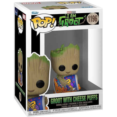 Фигурки Funko POP Я есть Грут - Funko POP Marvel #1196: Groot with Cheese Puffs
