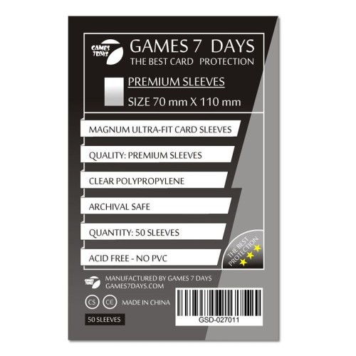 Протектори Протектори Games7Days (70 х 110 мм) Premium Magnum Ultra-Fit (50 шт)