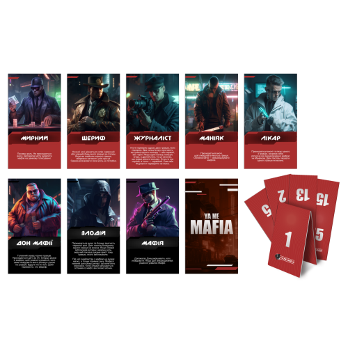 Настольная игра Я не мафія (YA NE MAFIA)