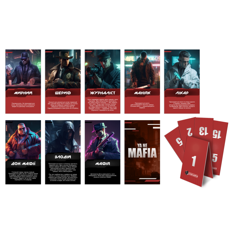 Настольная игра Я не мафия (YA NE MAFIA)