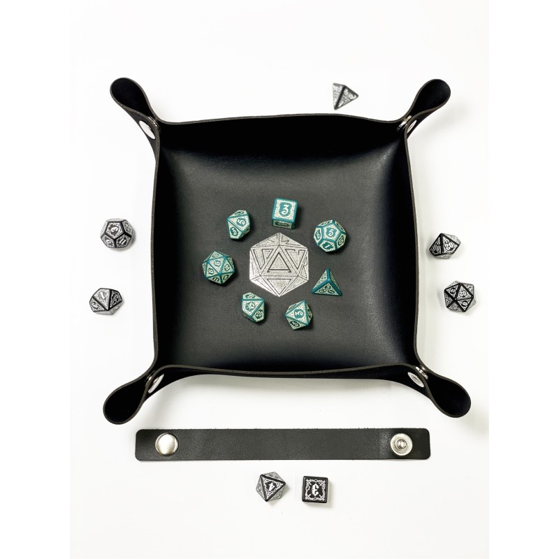 Лоток для кубиків D20 чорний Dice Tray