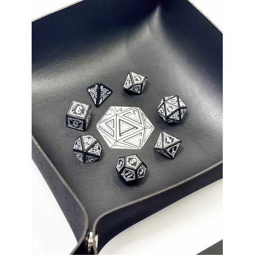 Лоток для кубиків D20 чорний Dice Tray