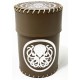 Стакан для кубиків Ктулху коричневий Dice Cup
