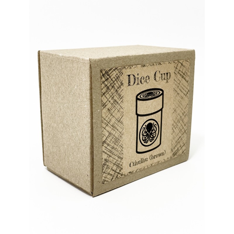 Стакан для кубиків Ктулху коричневий Dice Cup