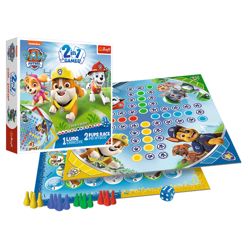 Настольная игра Лудо + Змеи и Лестницы 2 в 1: Щенячий Патруль