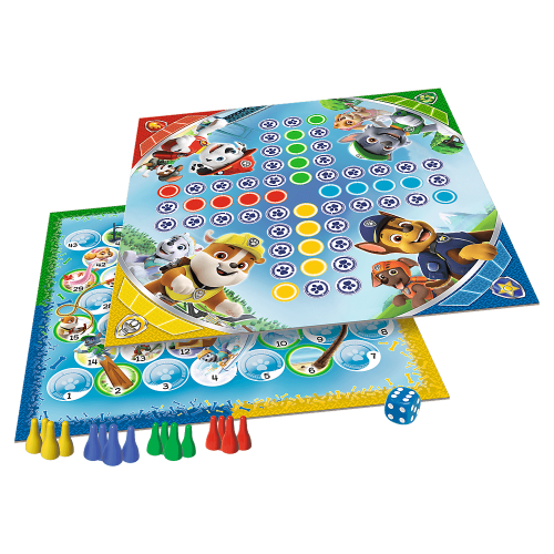 Настольная игра Лудо + Змеи и Лестницы 2 в 1: Щенячий Патруль