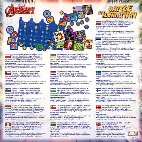 Настольная игра Месники: битва за мангетен (Marvel Avengers: Battle for Manhattan)