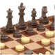 Настольная игра Магнитные шахматы с шашками (32x32 см)