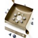 Лоток для кубиків D20 коричневий Dice Tray
