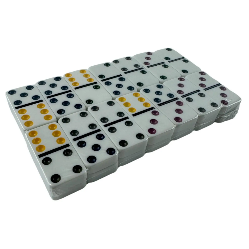 Домино Double Six Color Dot (19х11х2,1 см)