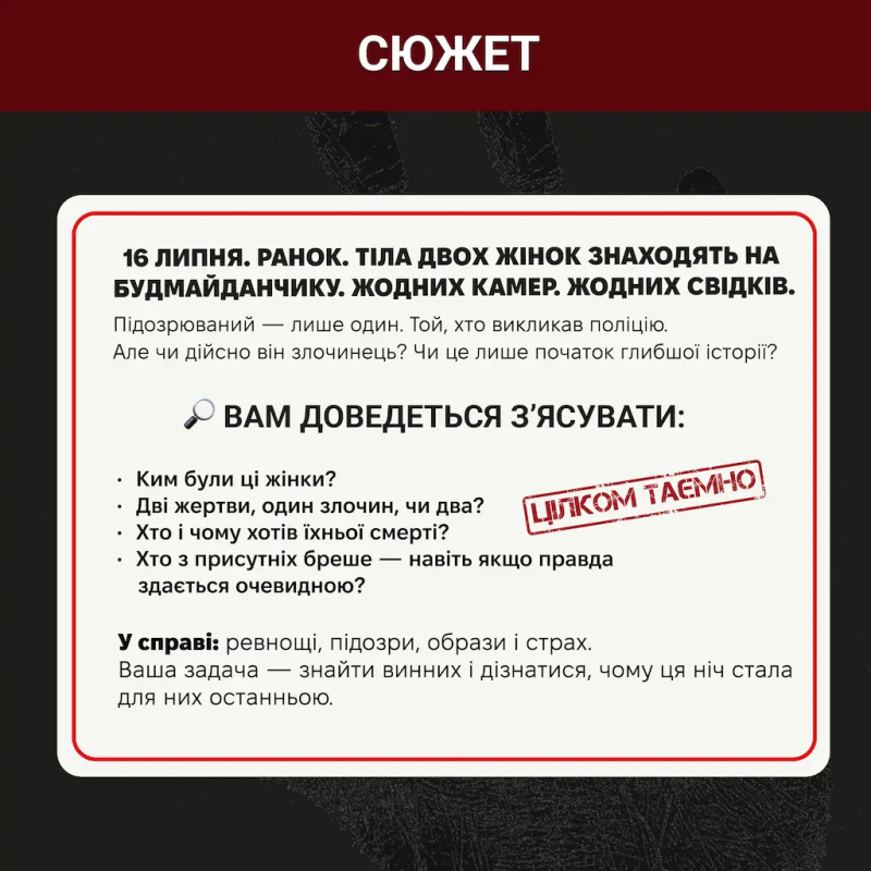 Настільна гра Нерозкриті справи #3