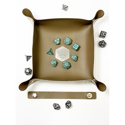 Лоток для кубиків D20 коричневий Dice Tray