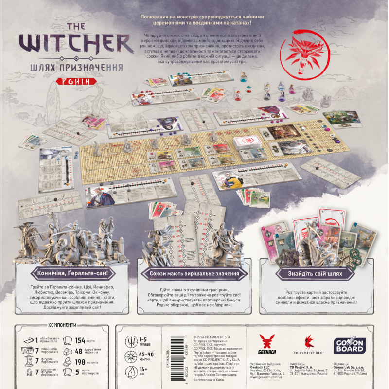 Настільна гра Відьмак. Шлях призначення. Ронін / The Witcher: Path Of Destiny – Ronin