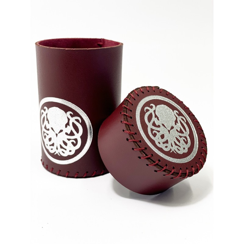 Стакан для кубиків Ктулху бургунді Dice Cup