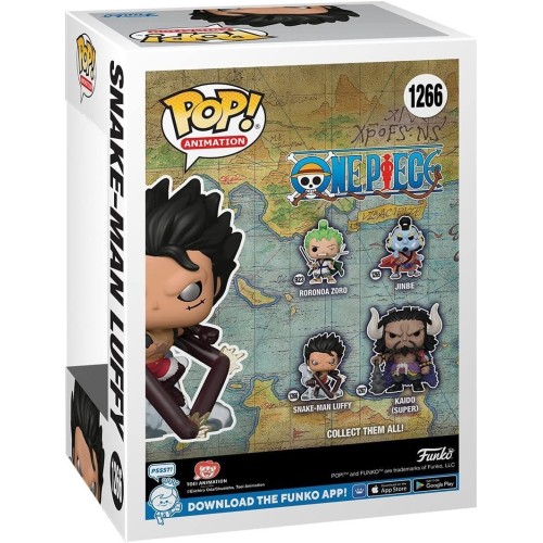 Фигурки Funko POP Человек-Змея Луффи - Funko Pop One Piece #1266: Snake-Man Luffy